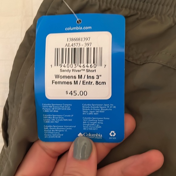 Columbia Sportswear Sandy River Shorts, Stone Green, Women’s Medium - Picture 6 of 6
